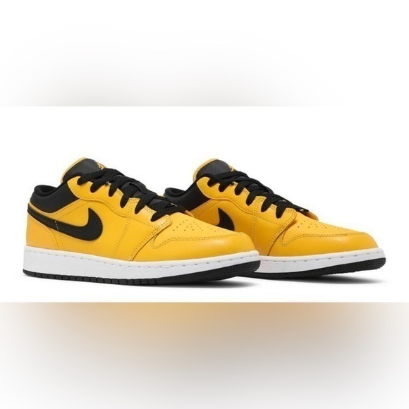 NEW Nike Air Jordan Gold and Black Sneakers size 5.5 Youth - Picture 1 of 5